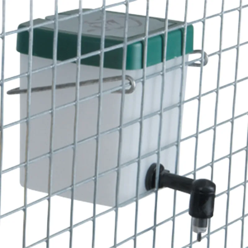 Abreuvoir lapins pipette PVC 0,5 L fixation cage - Olba