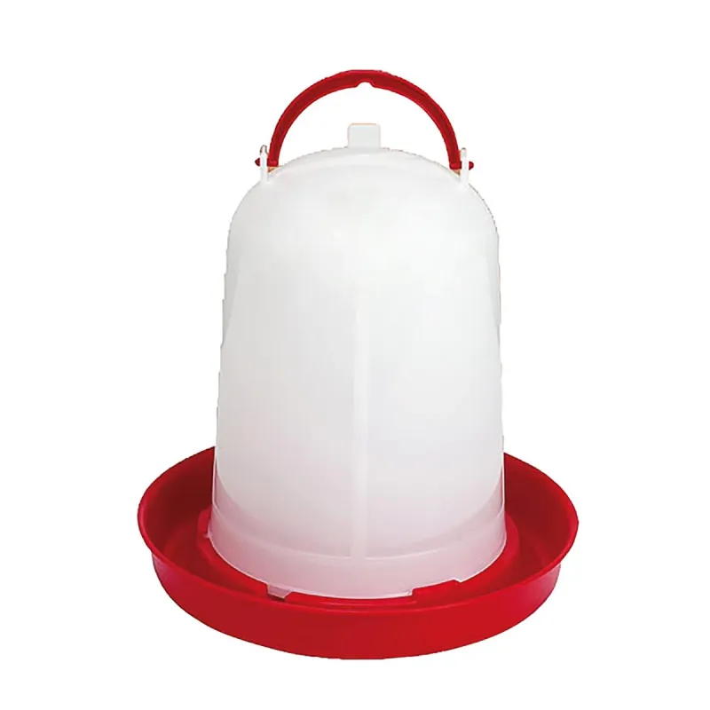 Abreuvoir siphoïde pour volailles 3L - Rouge et blanc - GAUN