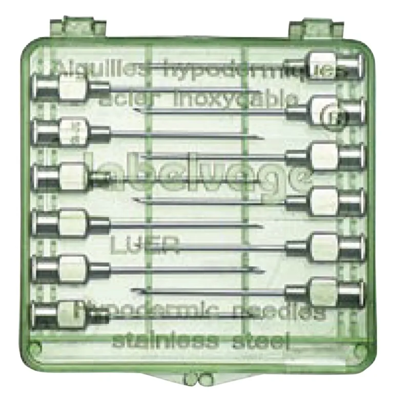 Aiguilles réutilisables en acier inoxydable triple biseau par lot de 12 - Ducatillon