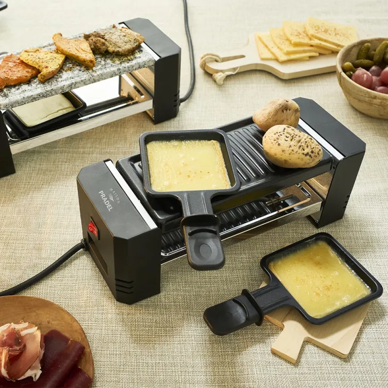 Appareil à raclette-plancha interconnectable - Pradel France