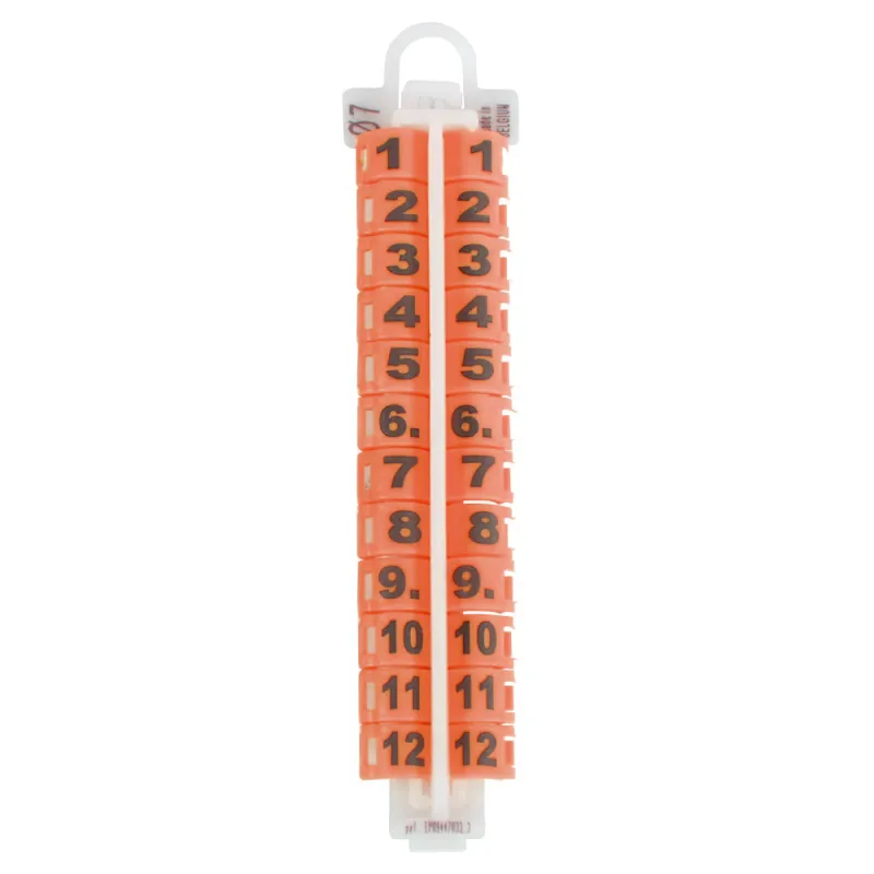 Bagues à clip numérotation laser Orange - RING4WINGS - Taille 16 mm - Du N° 11 à 20 - Rings 4 Wings