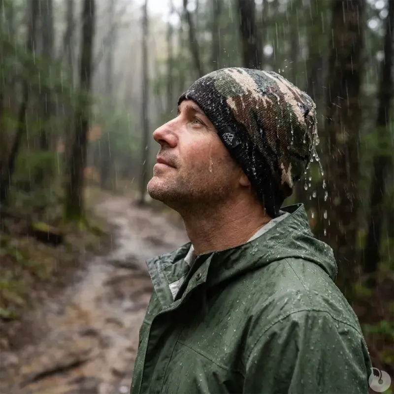 Bonnet Rainshell camo marron Verjari – étanche et respirant - Ducatillon