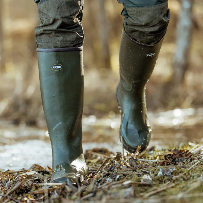 Bottes Arxus Mono Hunting Green en caoutchouc naturel - Taille 46