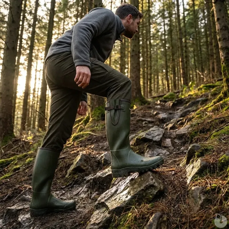 Bottes Arxus Pioneer vertes en caoutchouc naturel - Taille 45