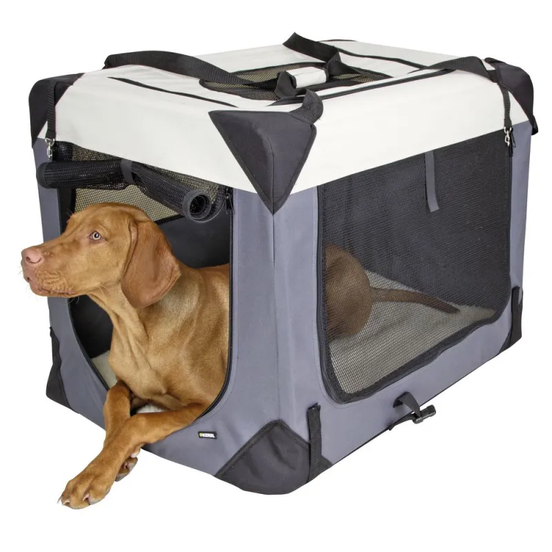 Box de transport chien démontable en toile 91x63,5cm - Ducatillon