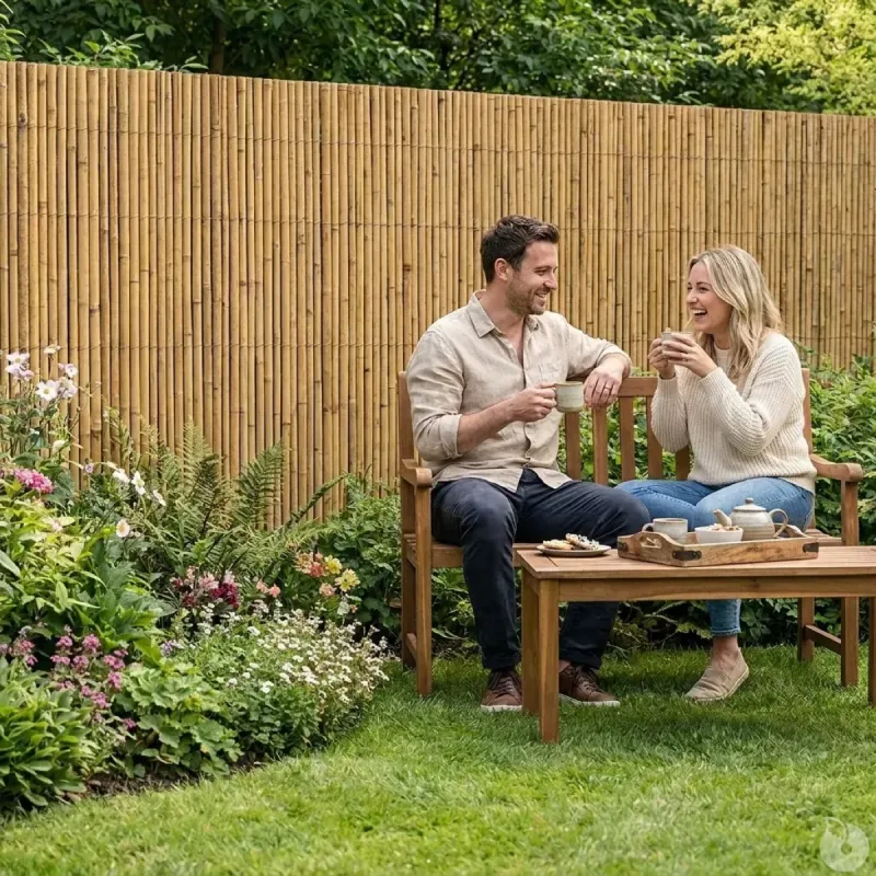Canisse en bambou fendu 5 × 1,95 m – brise-vue naturel - Ducatillon