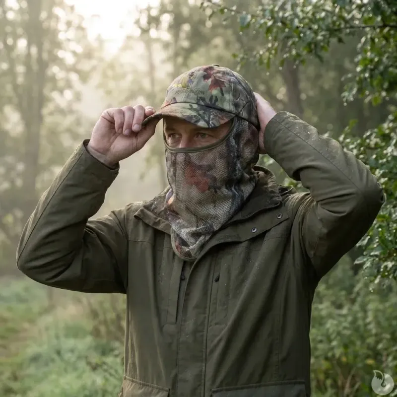 Casquette filet ghost camo forest polyester/coton - Ducatillon