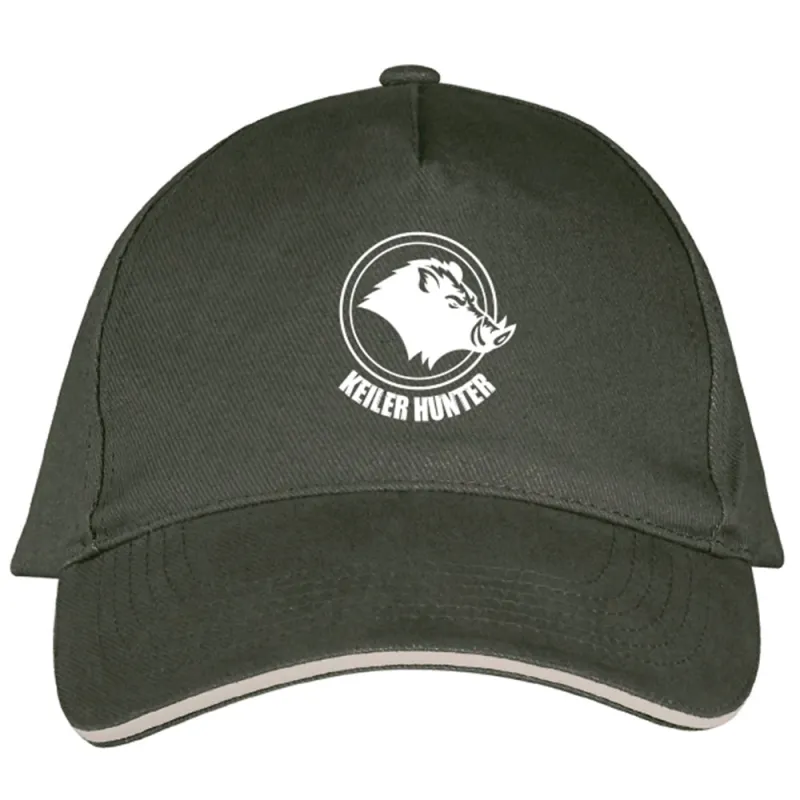 Casquette Keiler Hunter Coton Army/Beige Réglable logo 2 - Ducatillon