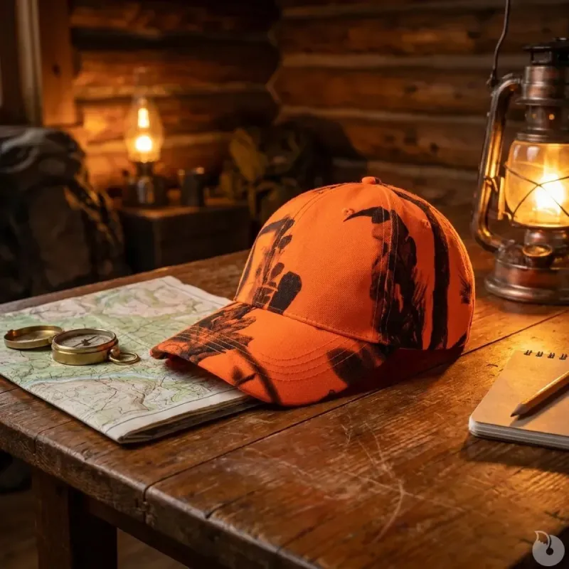 Casquette polyester ghost camo blaze&black taille unique - Percussion