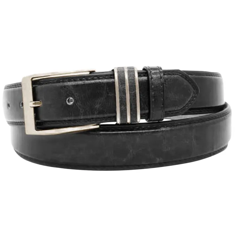 Ceinture Noire Synthétique Boucle Métallique Résistante 125 cm - Ducatillon