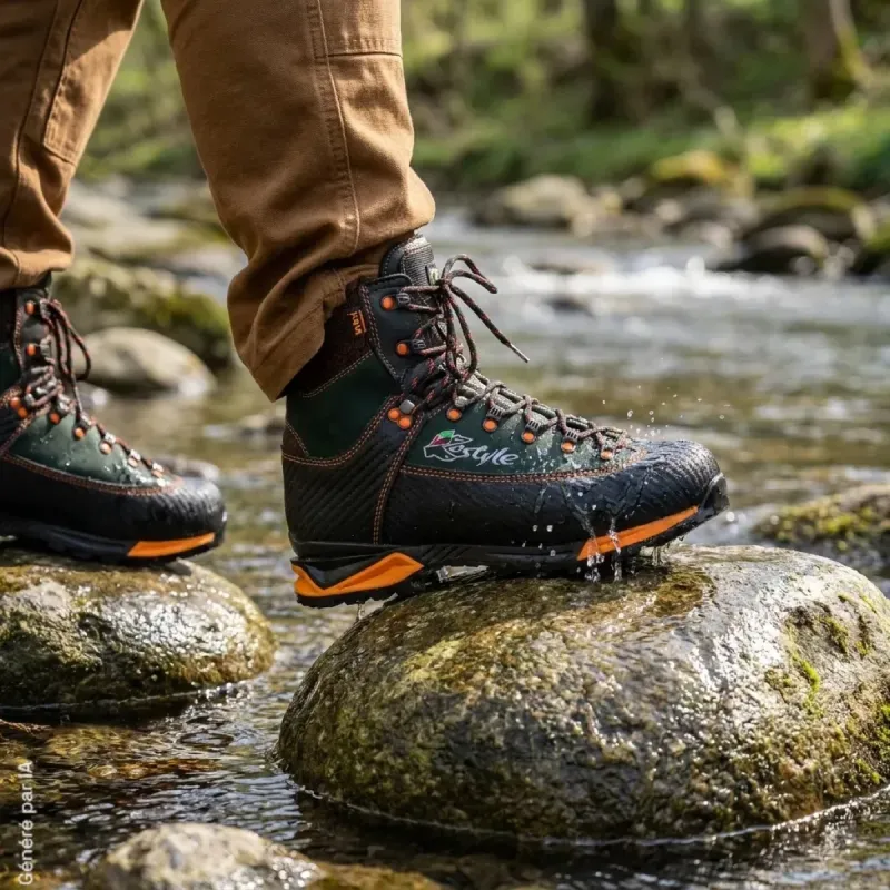 Chaussures de chasse Kostyle Carb eVent noir/orange - Taille 45