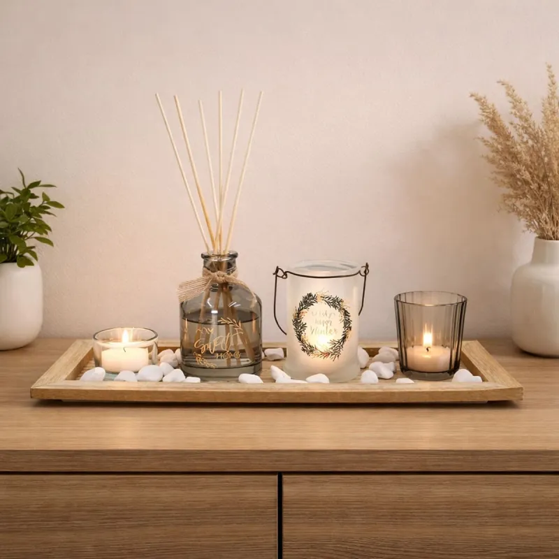 Coffret diffuseur parfum et bougies – Ambiance naturelle et déco - Ducatillon