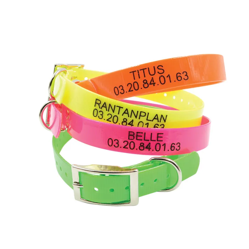 Collier à graver dans la masse BIOGOLD 60X2,5 cm 4 couleurs ajustable - Couleur Jaune - Ducatillon