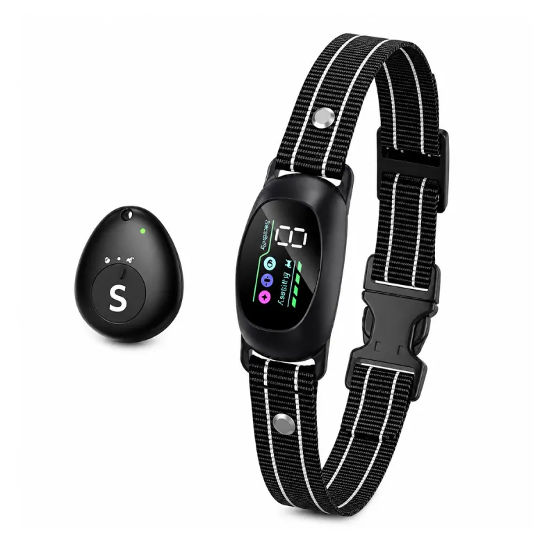 Collier anti-aboiements à puce électronique pour chien - Ducatillon