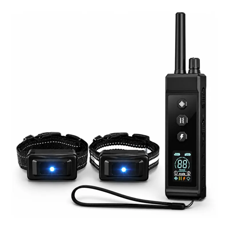 Collier dressage 2 chiens 8 tons 16 vibrations IP67 rechargeable - Ducatillon
