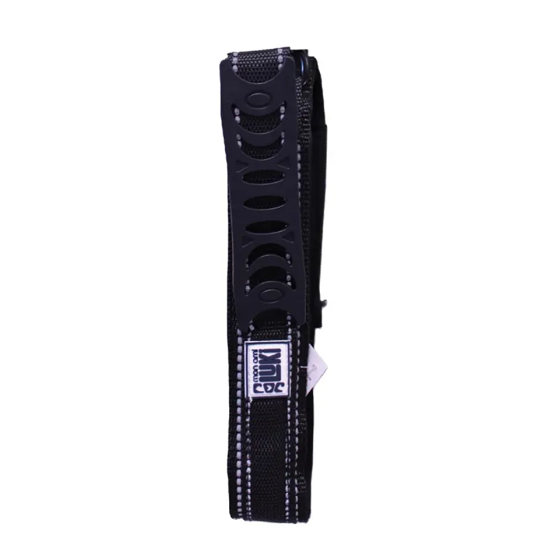 Collier réfléchissant en nylon avec poignée - Noir - 34 cm - Ducatillon