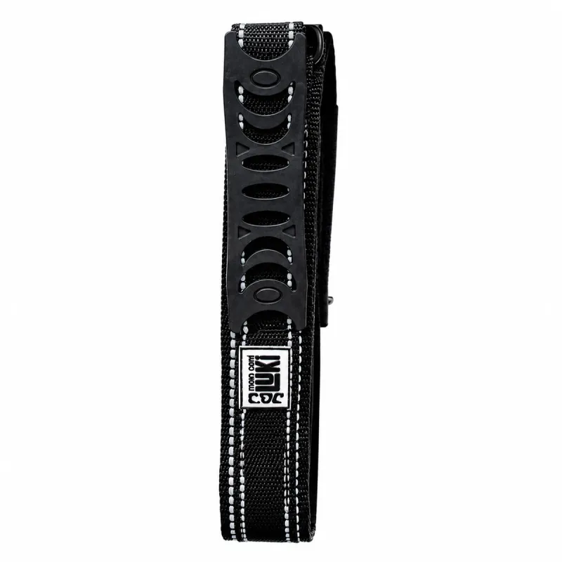 Collier réfléchissant pour chien avec poignée - Noir - 44 cm - Ducatillon