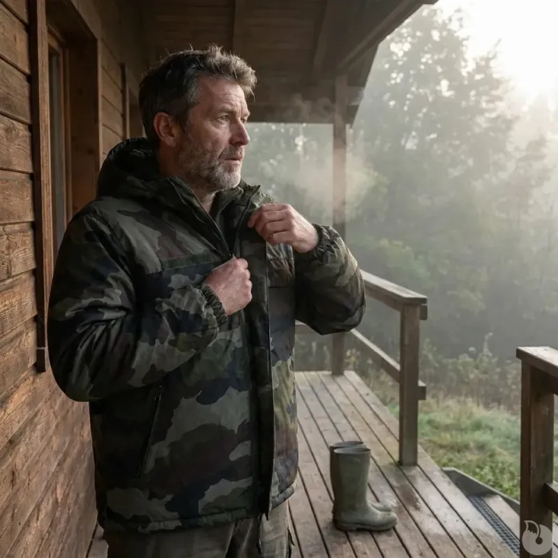 Coupe-vent fourré camouflage CE S à 3XL - Taille M - Ducatillon