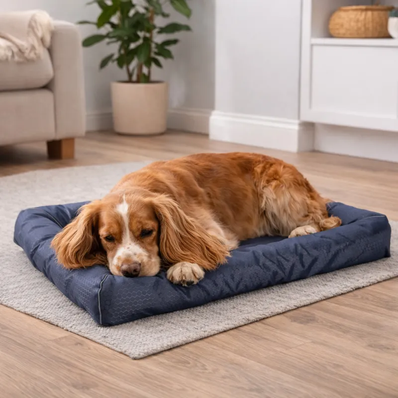 Coussin Matelas Imperméable Bleu 91x60x20cm Antidérapant - Ducatillon