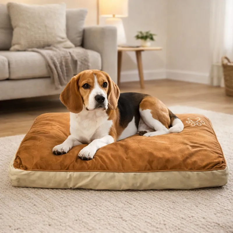 Coussin Confort lavable pour chien 102 X 75 cm - Ducatillon
