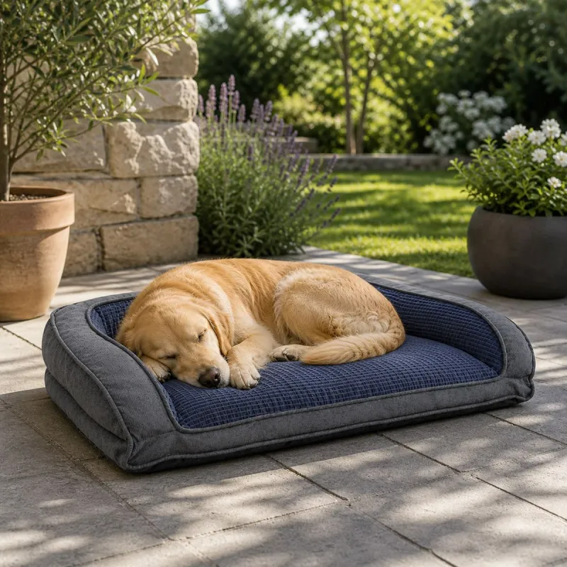 Coussin Soft Antidérapant Bleu 90x63x19cm - Confort et Stabilité - Ducatillon