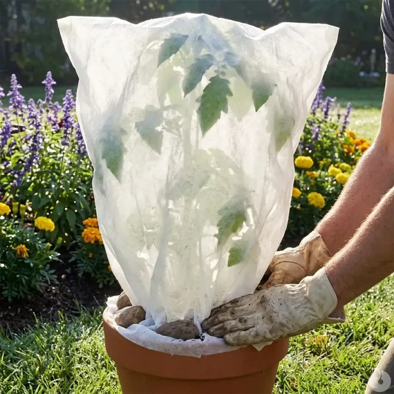 Couverture végétale non tissée 1x1,5m protection plantes - Ducatillon