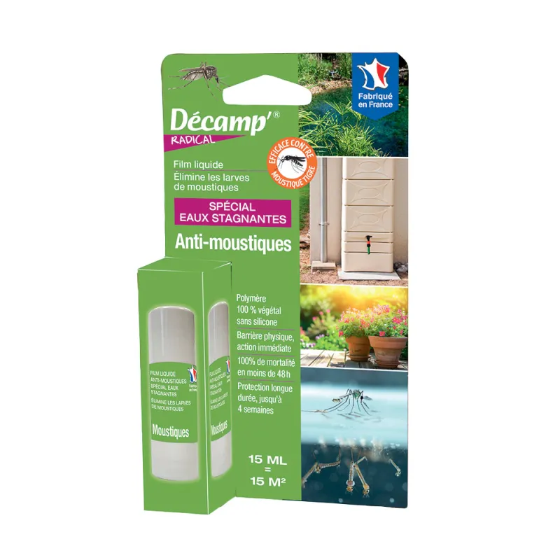 Film liquide anti-moustiques 15ml - 15m² - Décamp