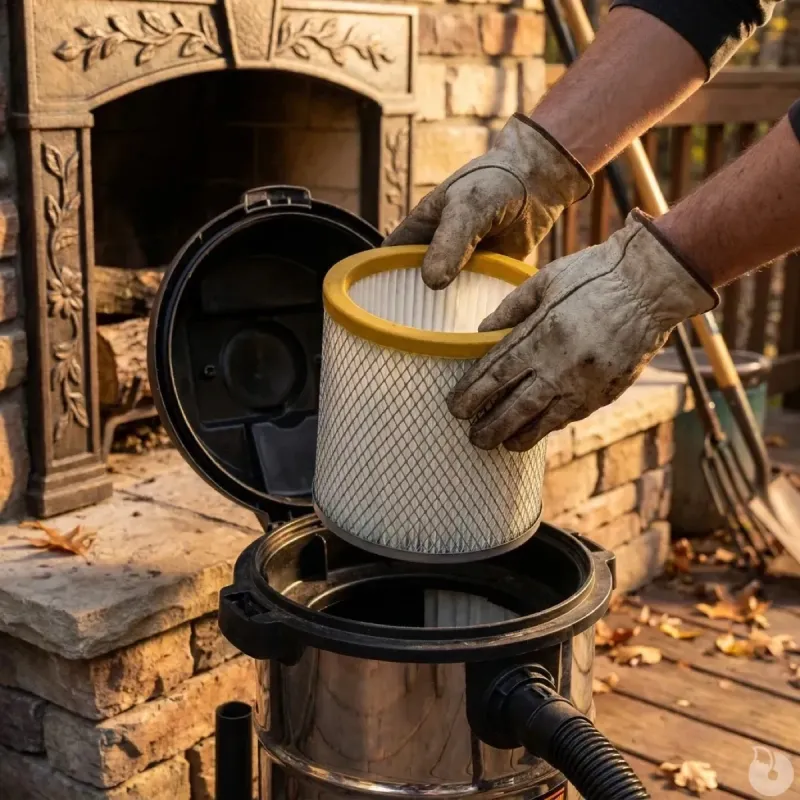 Filtre de rechange HEPA pour aspirateur à cendres - Ribimex