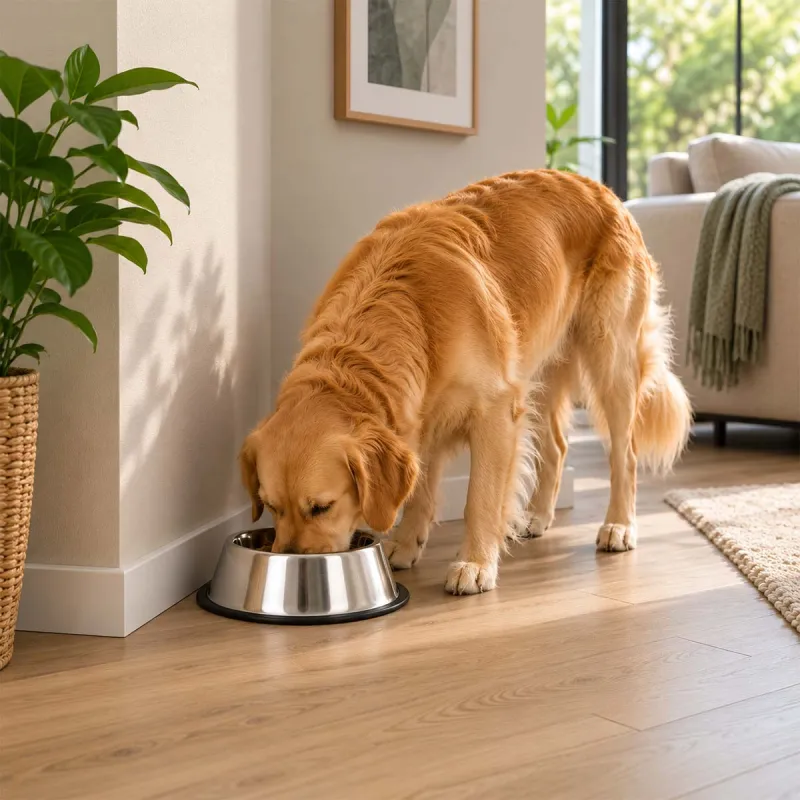Gamelle pour chien antidérapante inox de 200 à 2800 ml - 2800 mL - Ducatillon