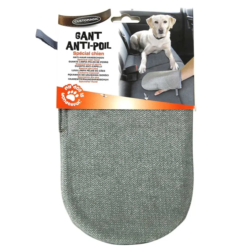 Gant anti-poil antistatique pour enlever poils d'animaux - Ducatillon