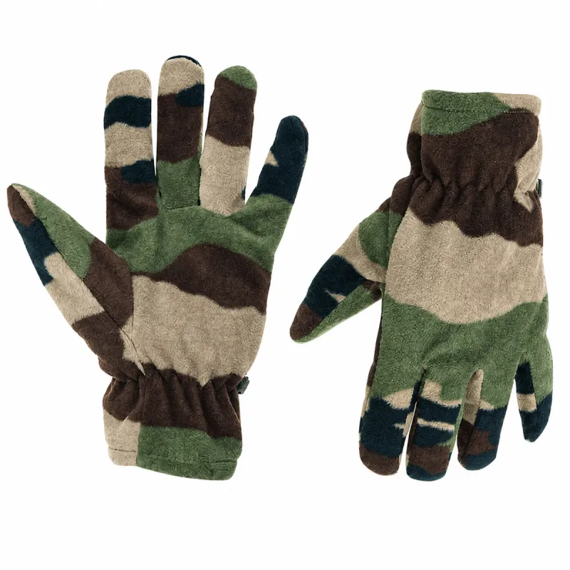Gants polaires légers élastique fibre polaire polyester camo - Percussion