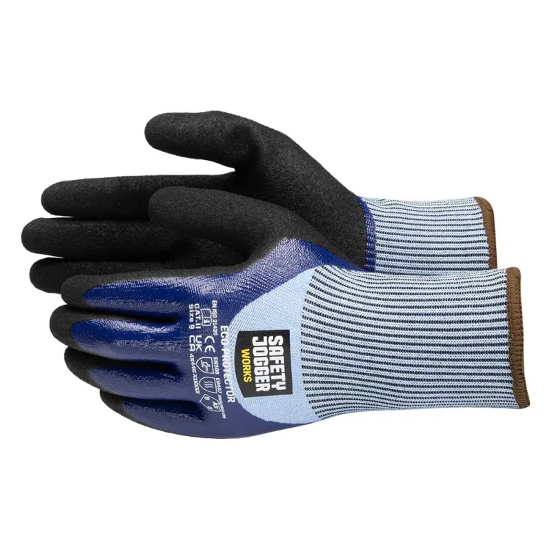 Gants travail Sécurité Eco Protect sans latex Norme catégorie II - Taille Taille 10 - Ducatillon
