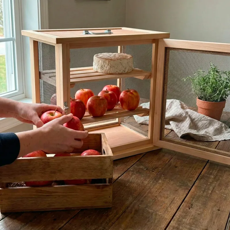 Garde manger en hêtre pour fruits et légumes hauteur 40 cm - Ducatillon