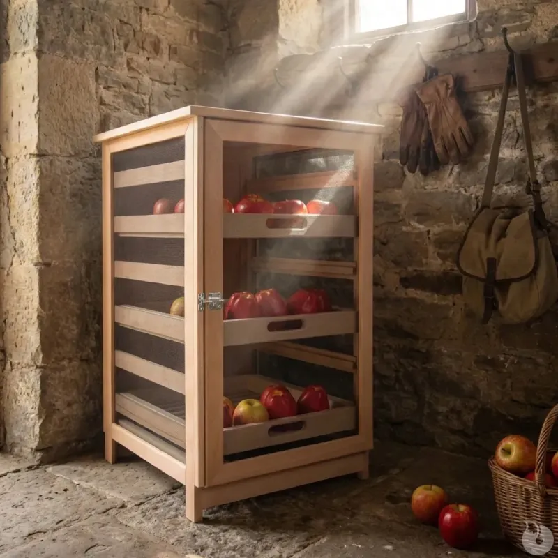 Garde-manger Masy 243 en hêtre, 3 tiroirs, hauteur 81 cm - Ducatillon