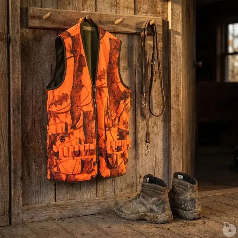 Gilet de Chasse Réversible Percussion Savane TM à 4XL - Taille 2XL