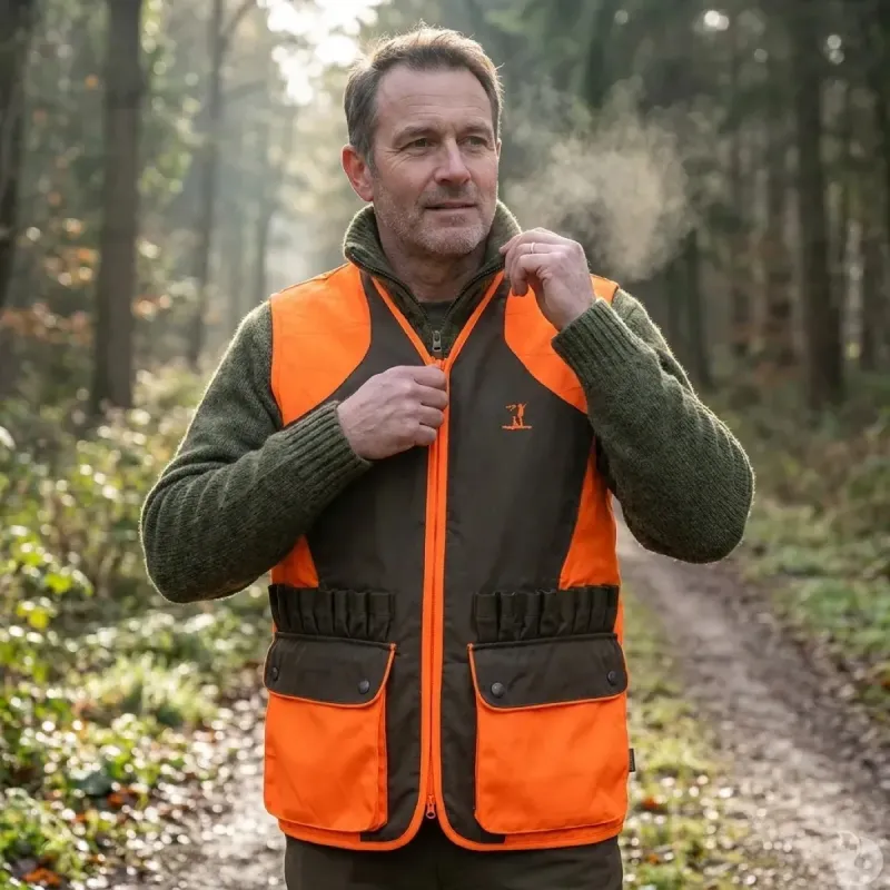 Gilet Percussion tradition haute visibilité déperlant - Taille M
