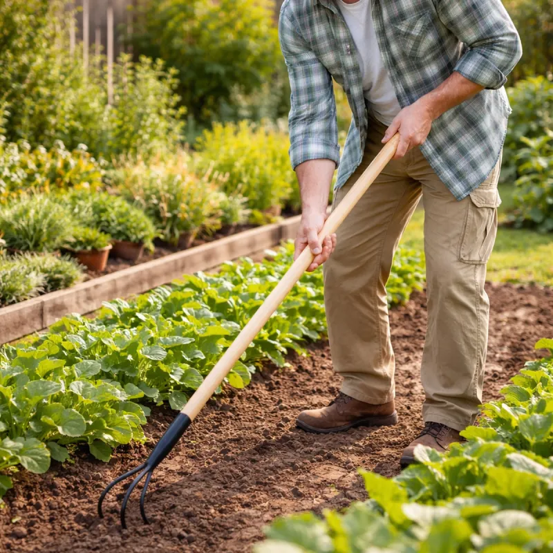 Griffe de jardin 3 dents Manche bois Ø 28 mm - Progarden