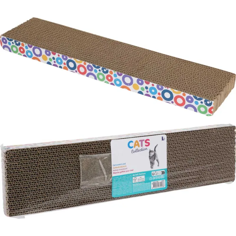 Griffoir en carton pour chat - Ducatillon