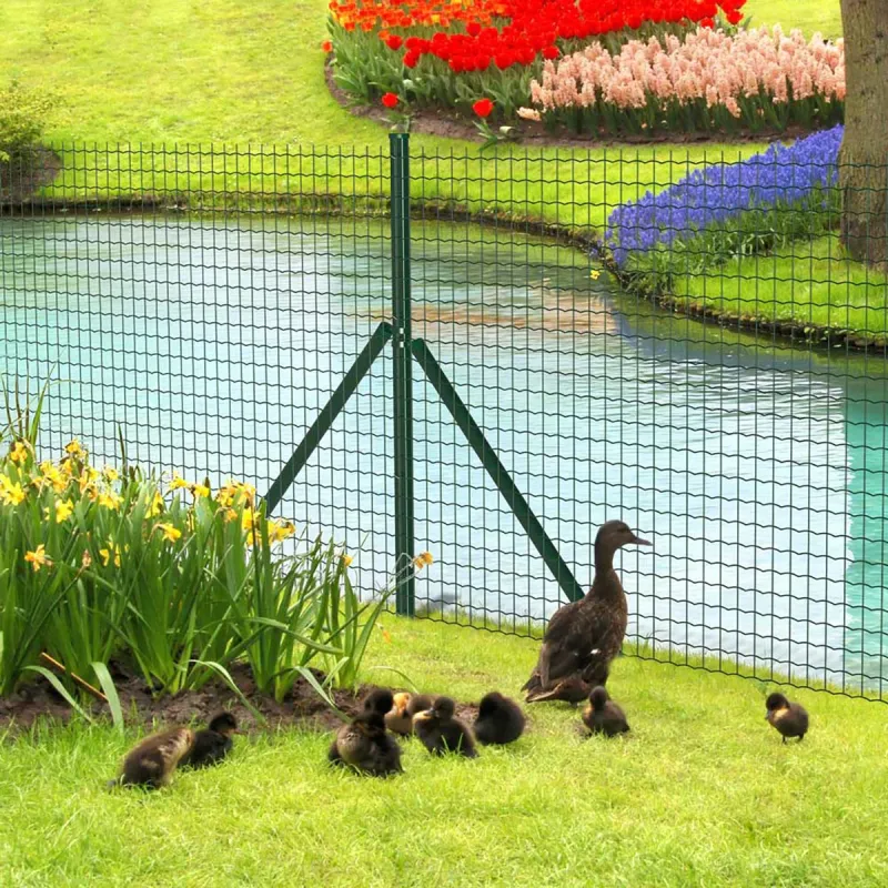 Grillage rouleau galvanisé PVC 1,20m x 20m - Maille 5x5cm Ø3mm - Ducatillon