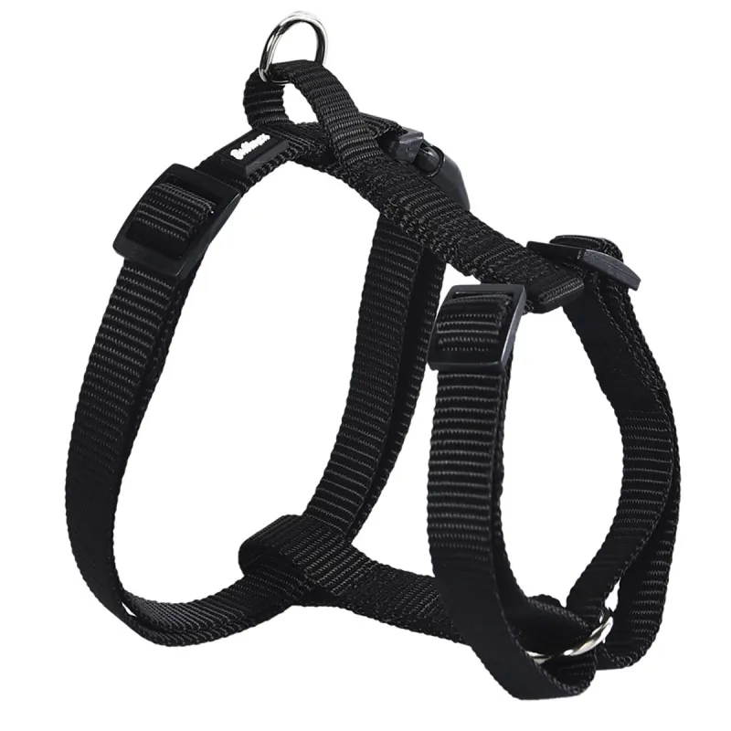 Harnais en Nylon Noir - Ajustable 40-65 cm - Ducatillon
