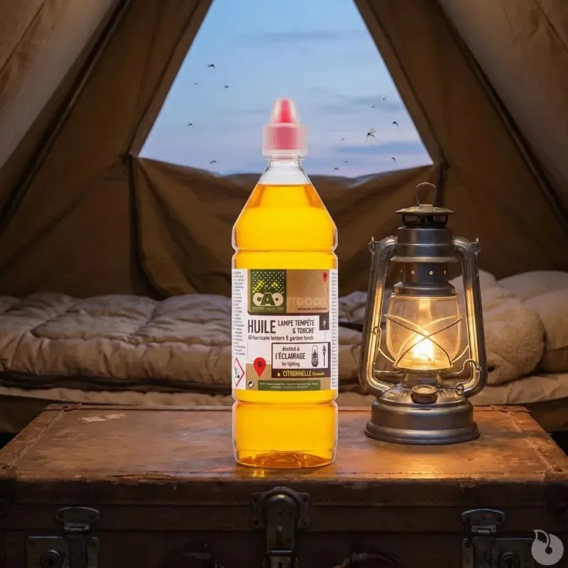 Huile citronnelle pour lampe à pétrole 1L - CAO