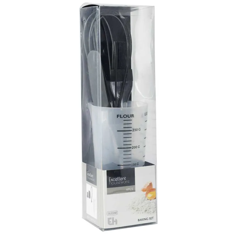 Kit Pâtisserie 4 Pièces Pichet 500ml Fouet Spatule Pinceau - Ducatillon