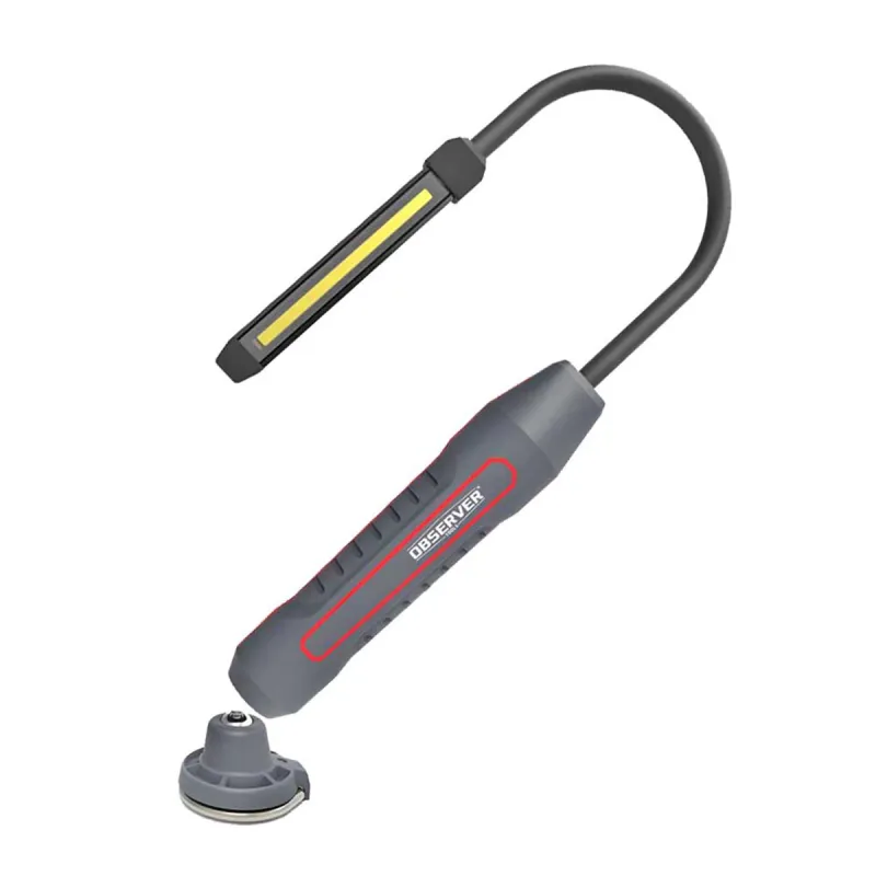 Lampe d'inspection LED flexible OBSERVER - 600 Lumens - USB-C - IP54 - Ducatillon