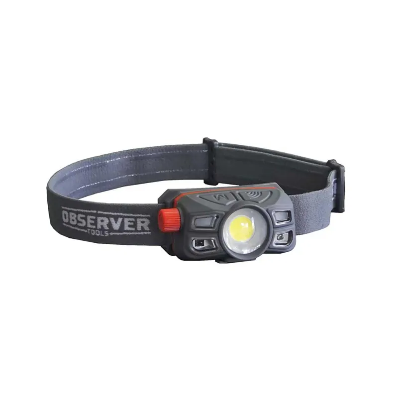 Lampe frontale OBSERVER - 450 Lumens - Rechargeable USB-C - Étanche IP67 - Ducatillon