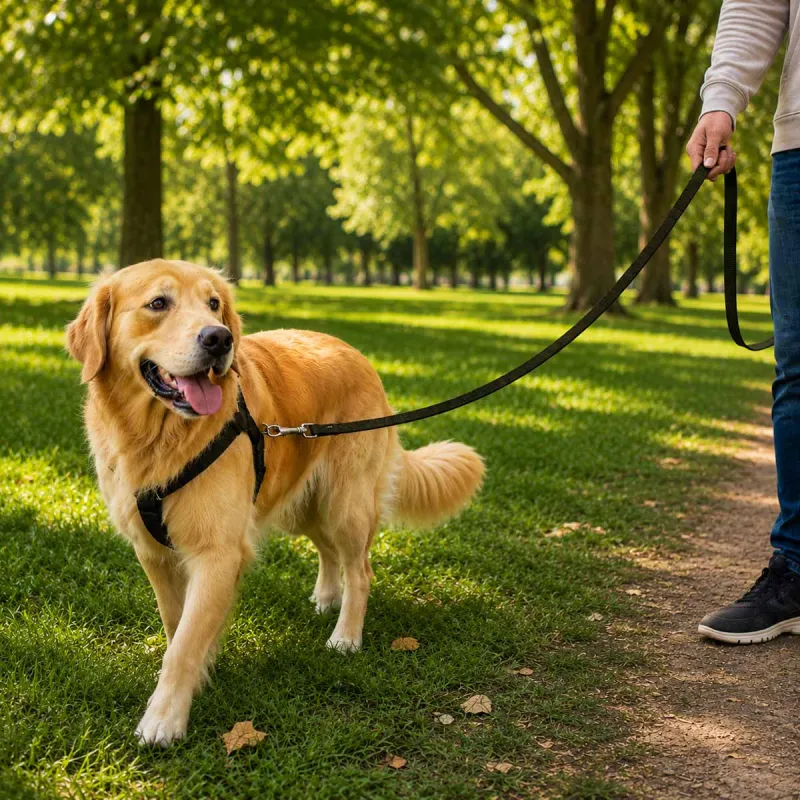 Longe pour chien 5m kaki - Ducatillon
