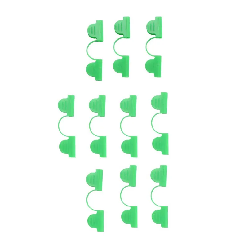 Lot de 10 clips de fixation 85x25mm pour tunnel de jardin - Vert - Ducatillon