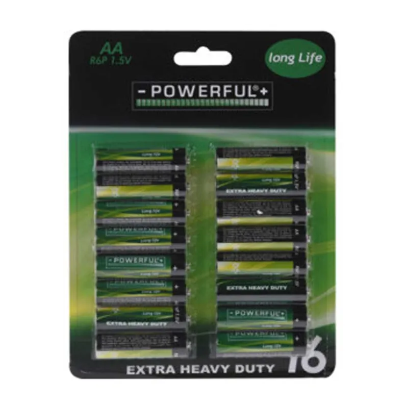 Lot de 16 piles alcalines AA/LR06 – Puissance longue durée 1,5 V - Ducatillon