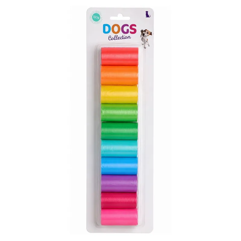 Lot de 240 Sachets à Crottes pour Chien - 12 Rouleaux Résistants et Étanches - Ducatillon
