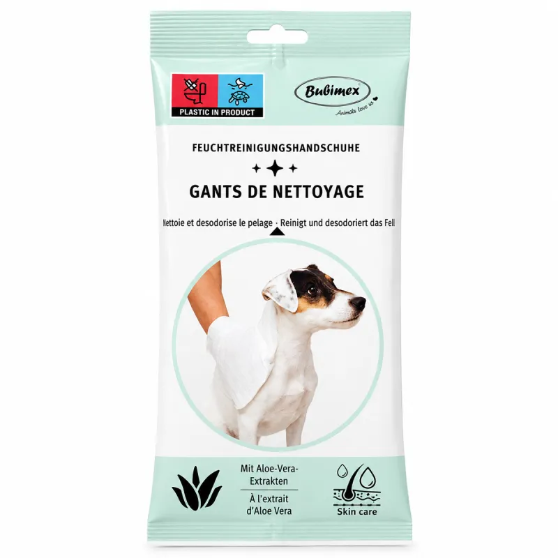 Lot de 5 Gants de Nettoyage Jetables pour Chien - Hygiène Pratique et Douce - Ducatillon