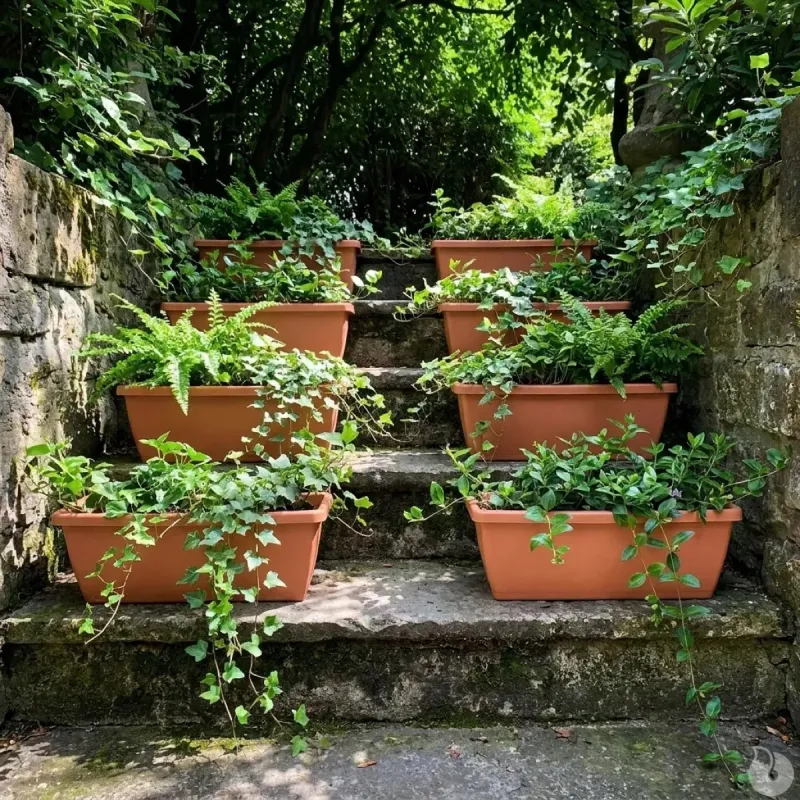 Lot de 8 Balconnières Elho 70x16cm en terre cuite - Ducatillon